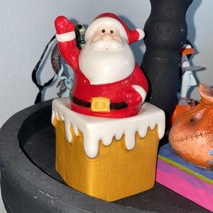 Santa Salt and pepper shaker chimney and Santa Claus